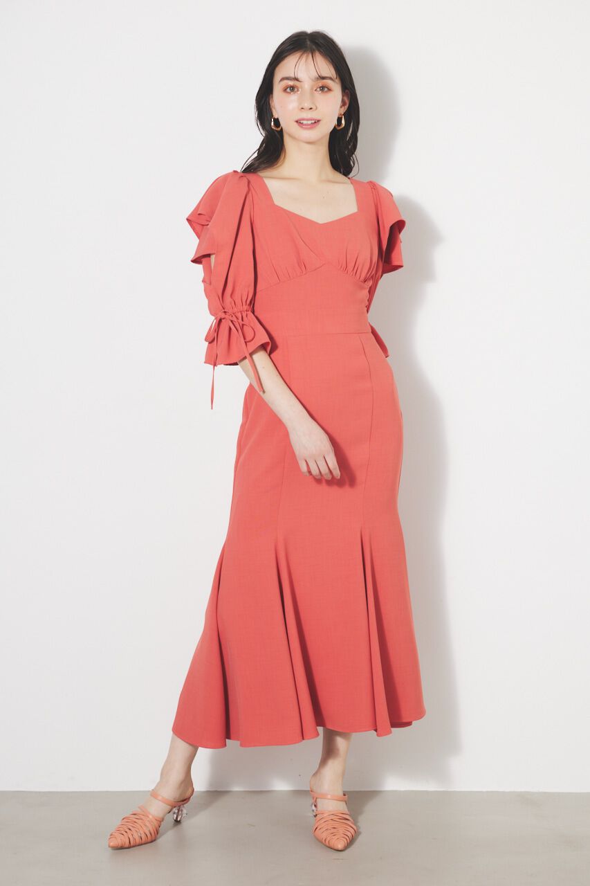 rienda「ショルダーダブルフリルマーメイドOP」|ワンピース|