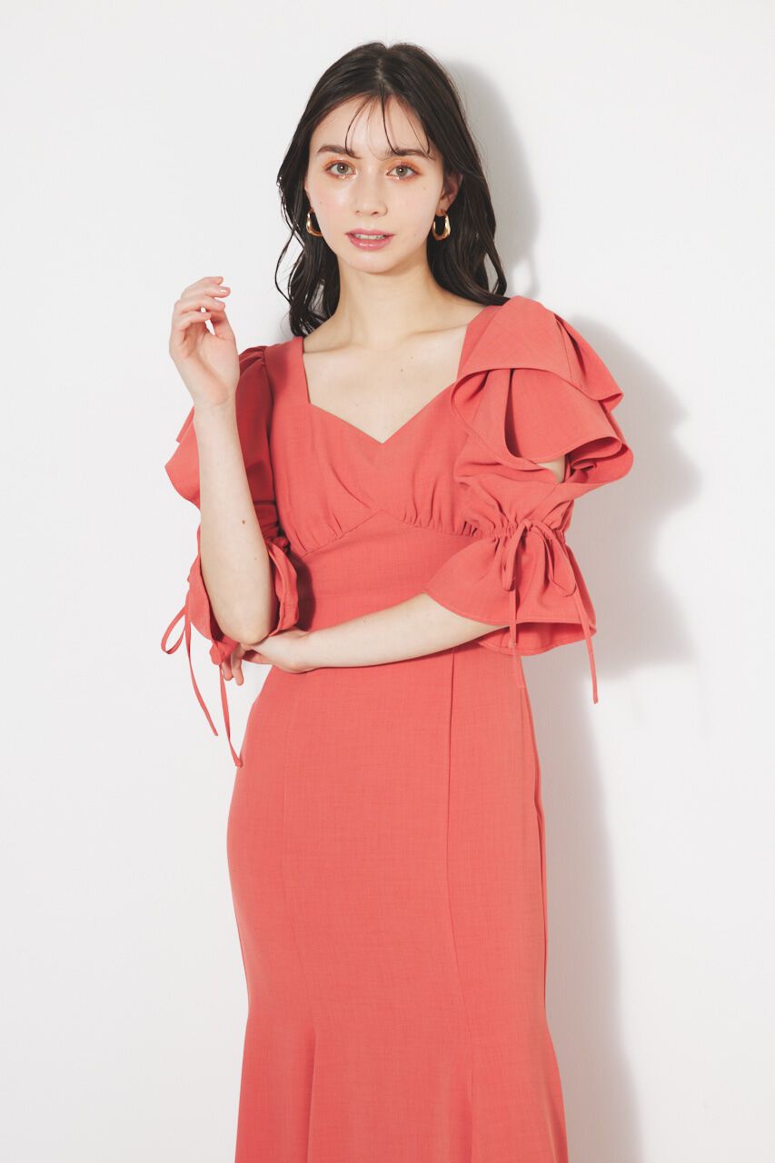 rienda「ショルダーダブルフリルマーメイドOP」|ワンピース|