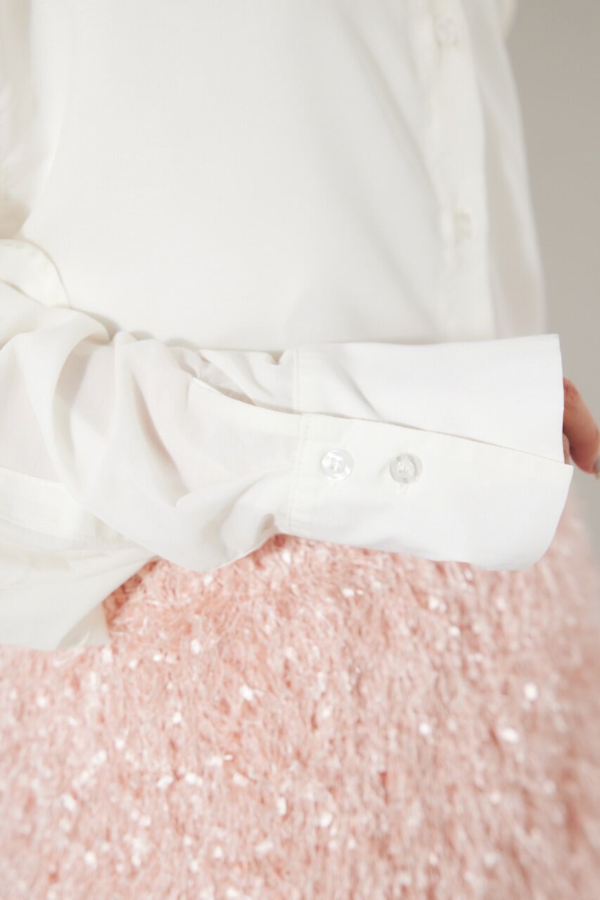 rienda「クロップドSH TOP」|シャツ・ブラウス|