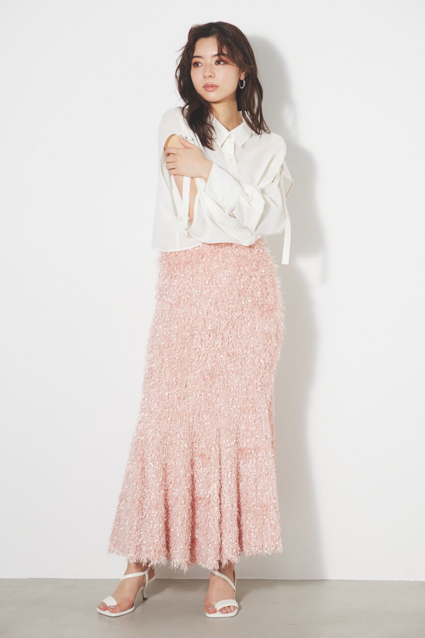 rienda「クロップドSH TOP」|シャツ・ブラウス|