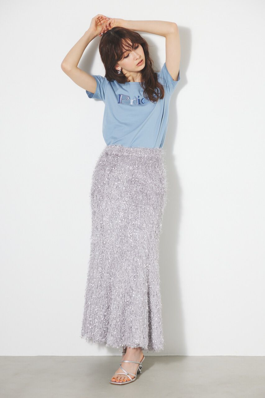 rienda「フェザーヤーンマーメイドJ/W SK」|スカート|L/GRY1