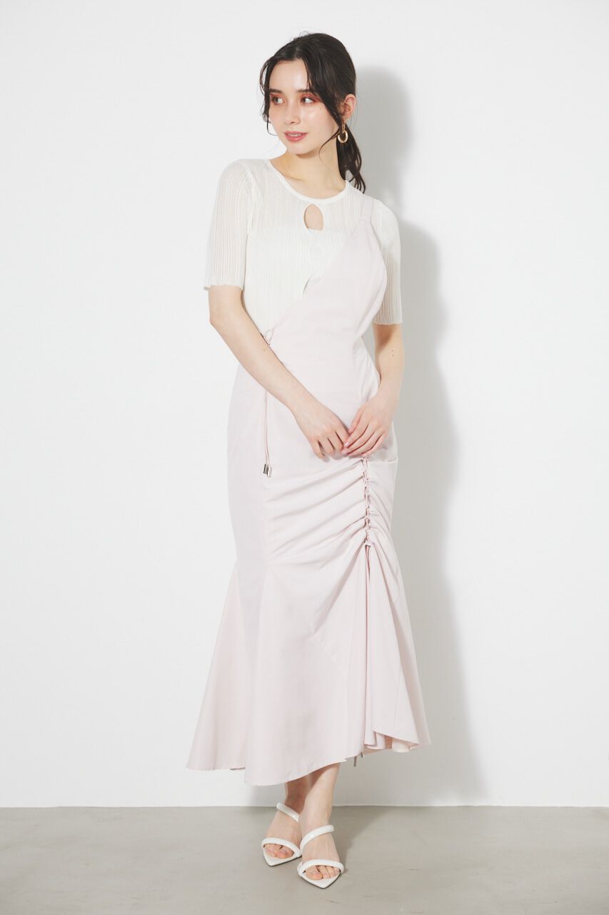 rienda「ワンショルダードローストリングSK」|その他|L/PNK1