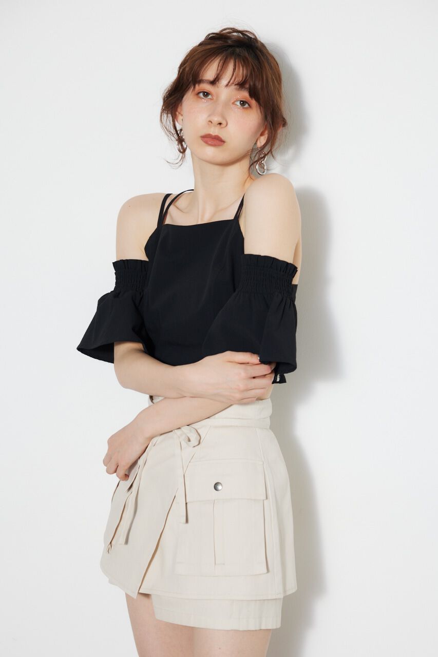 rienda「クロップドビスチェTOP」|タンクトップ|