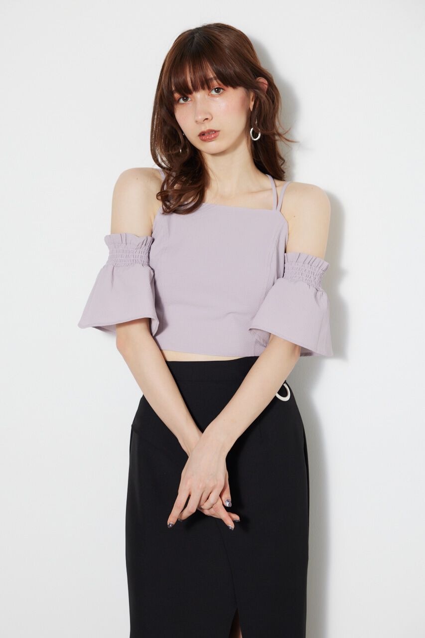 rienda「クロップドビスチェTOP」|タンクトップ|PNK