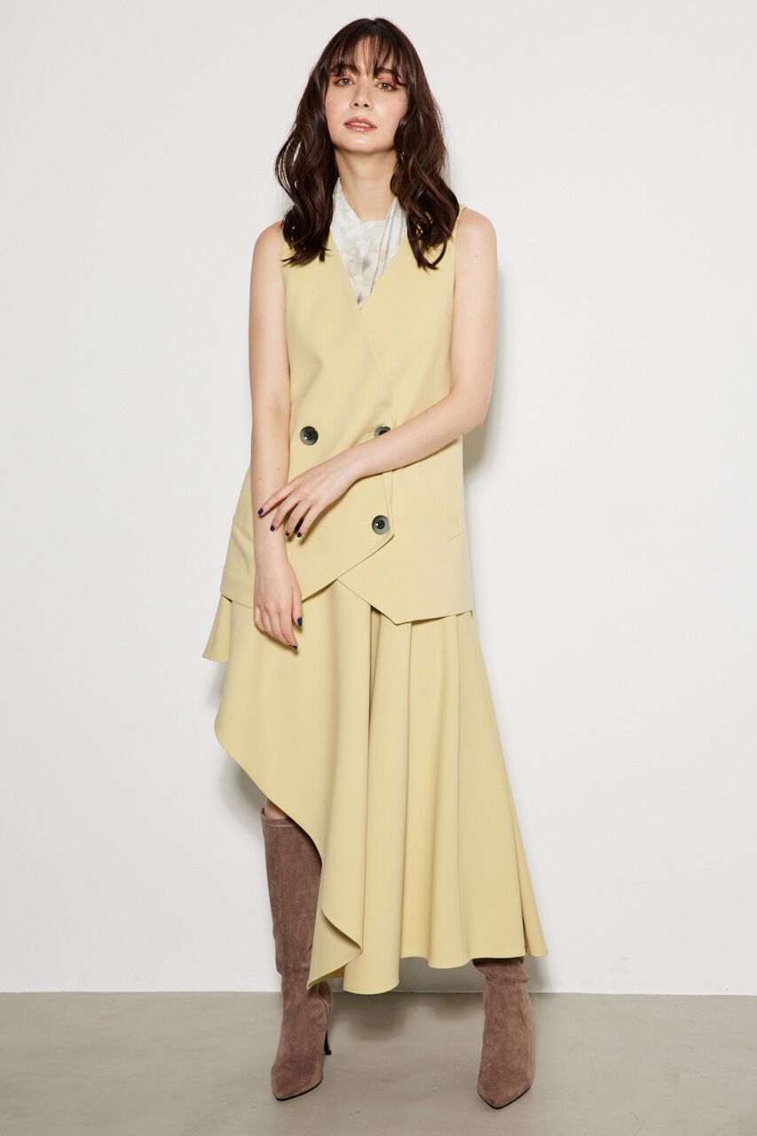 rienda「Wボタンジレ」|ダウンベスト・ベスト|