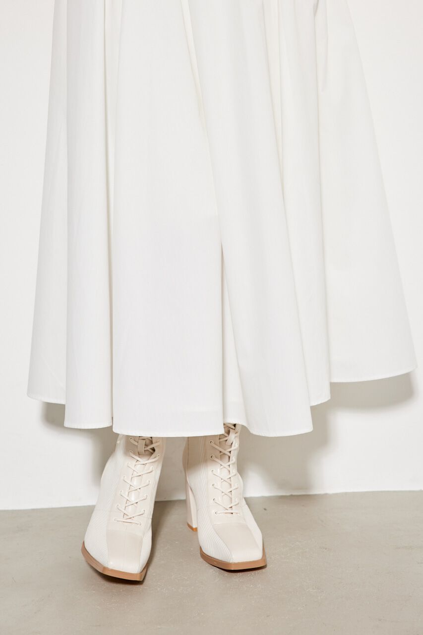 rienda「ビスチェディテールギャザーフレアOP」|ワンピース|