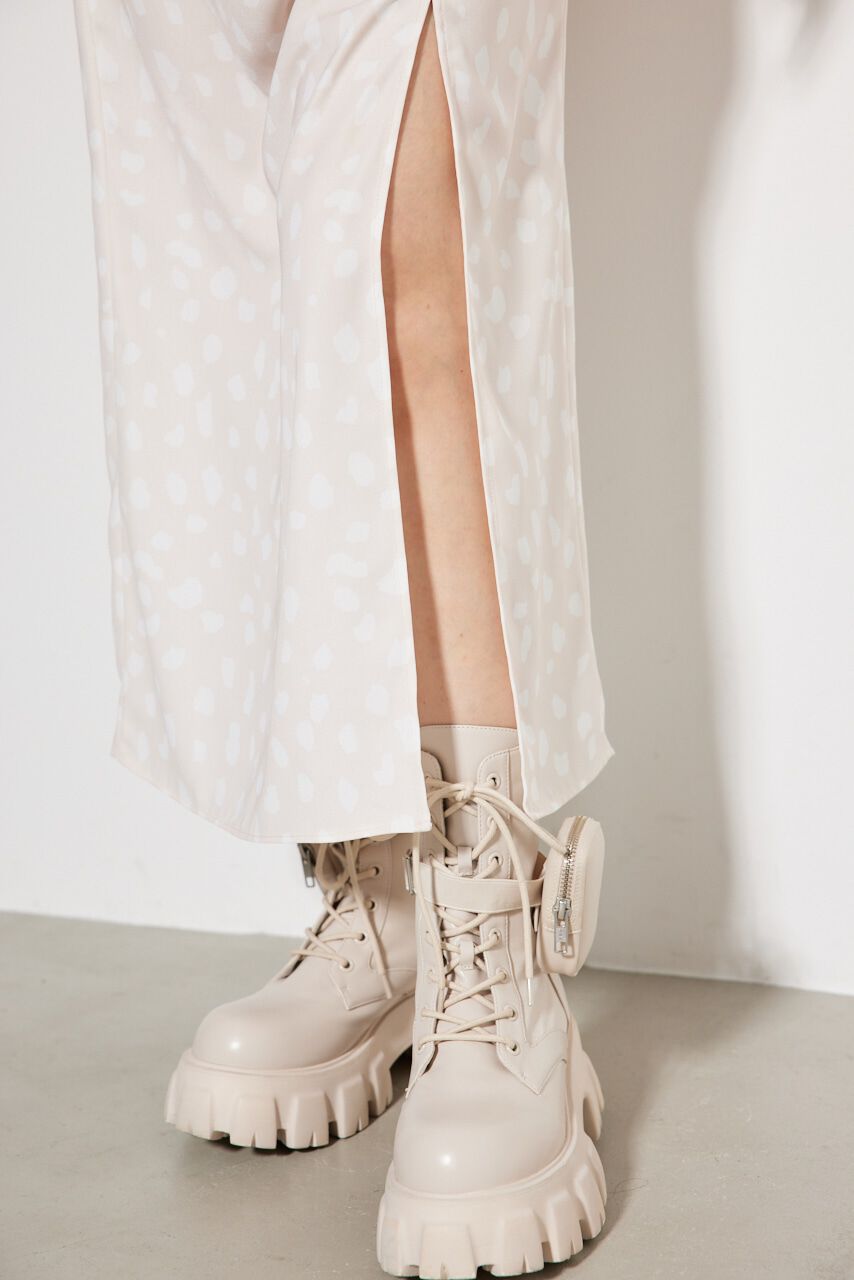 rienda「ハイスリットJWギャザーSK」|スカート|