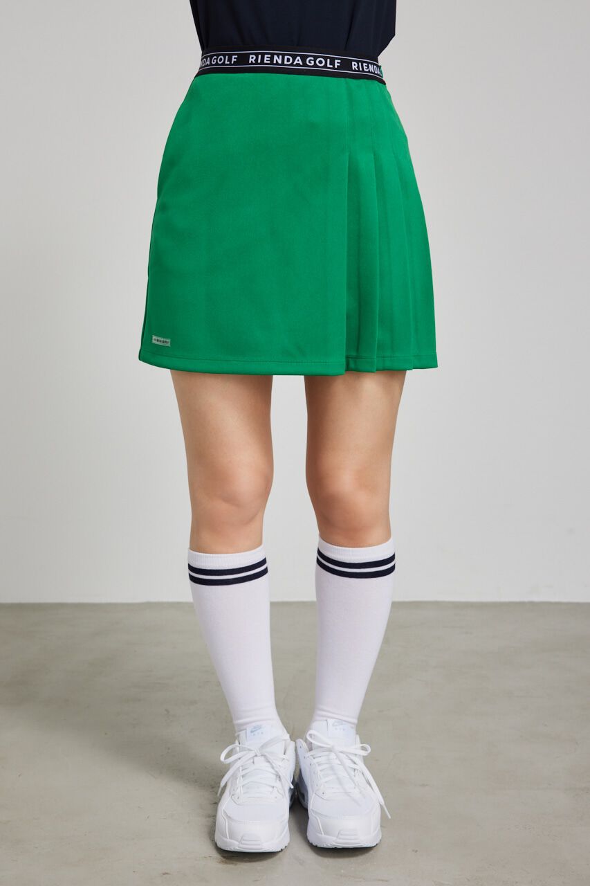 rienda「サイドプリーツウエストロゴSK」|スカート|