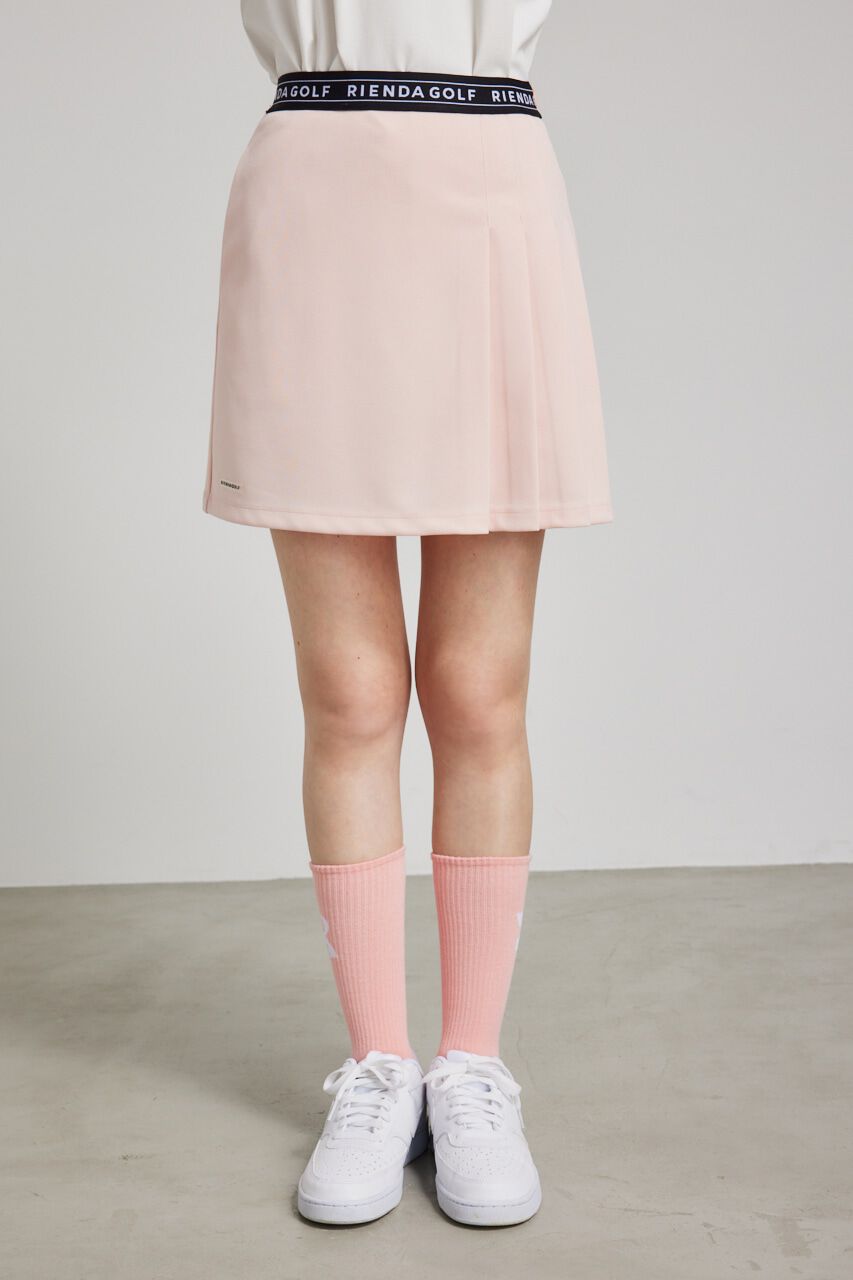 rienda「サイドプリーツウエストロゴSK」|スカート|