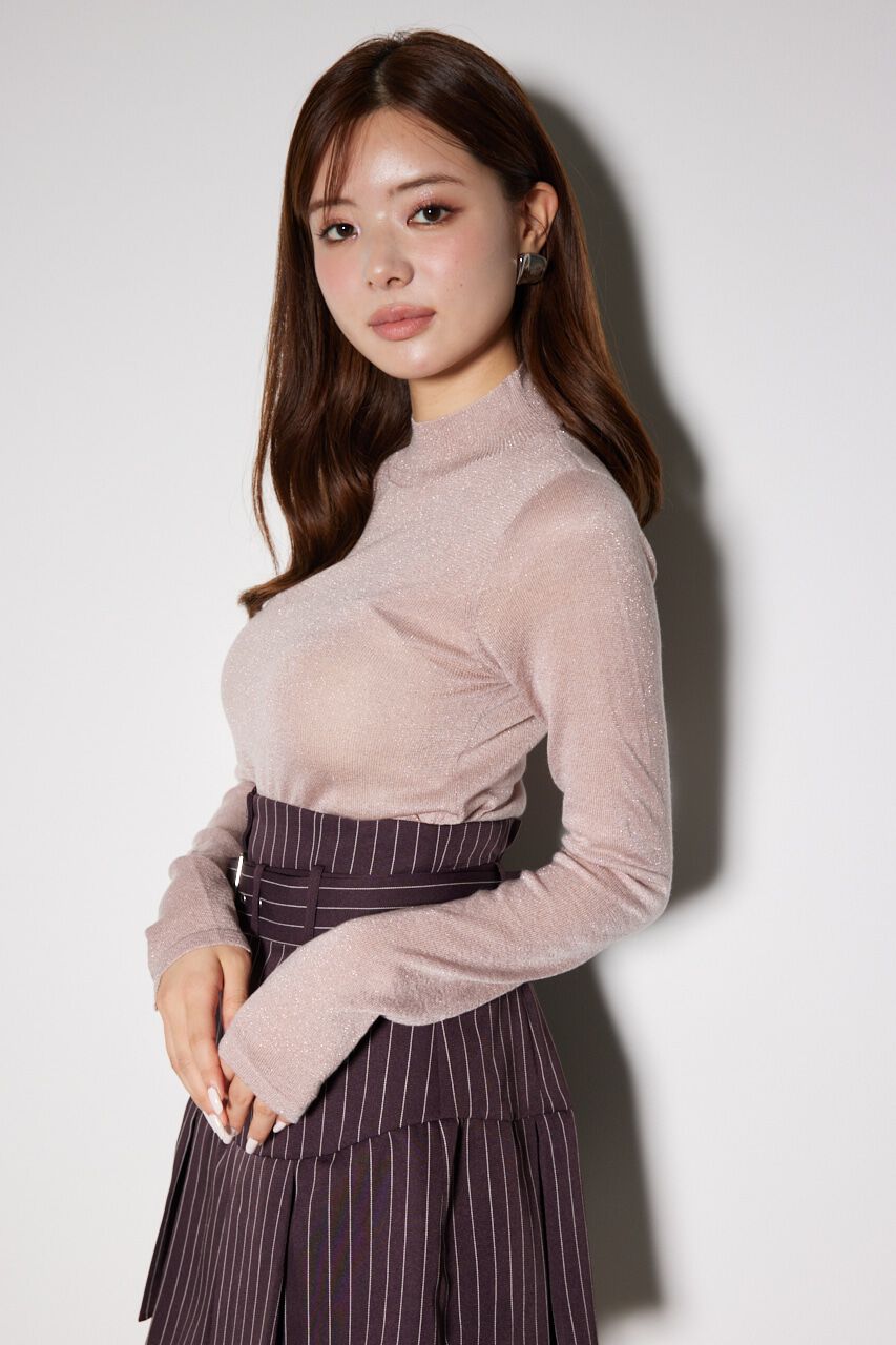 rienda「バックオープンボタンニットトップス」|ニット・セーター|