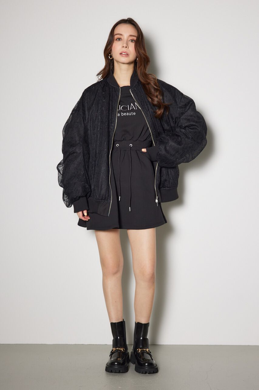 rienda「レースコンビMA-1」|ブルゾン・スタジャン|