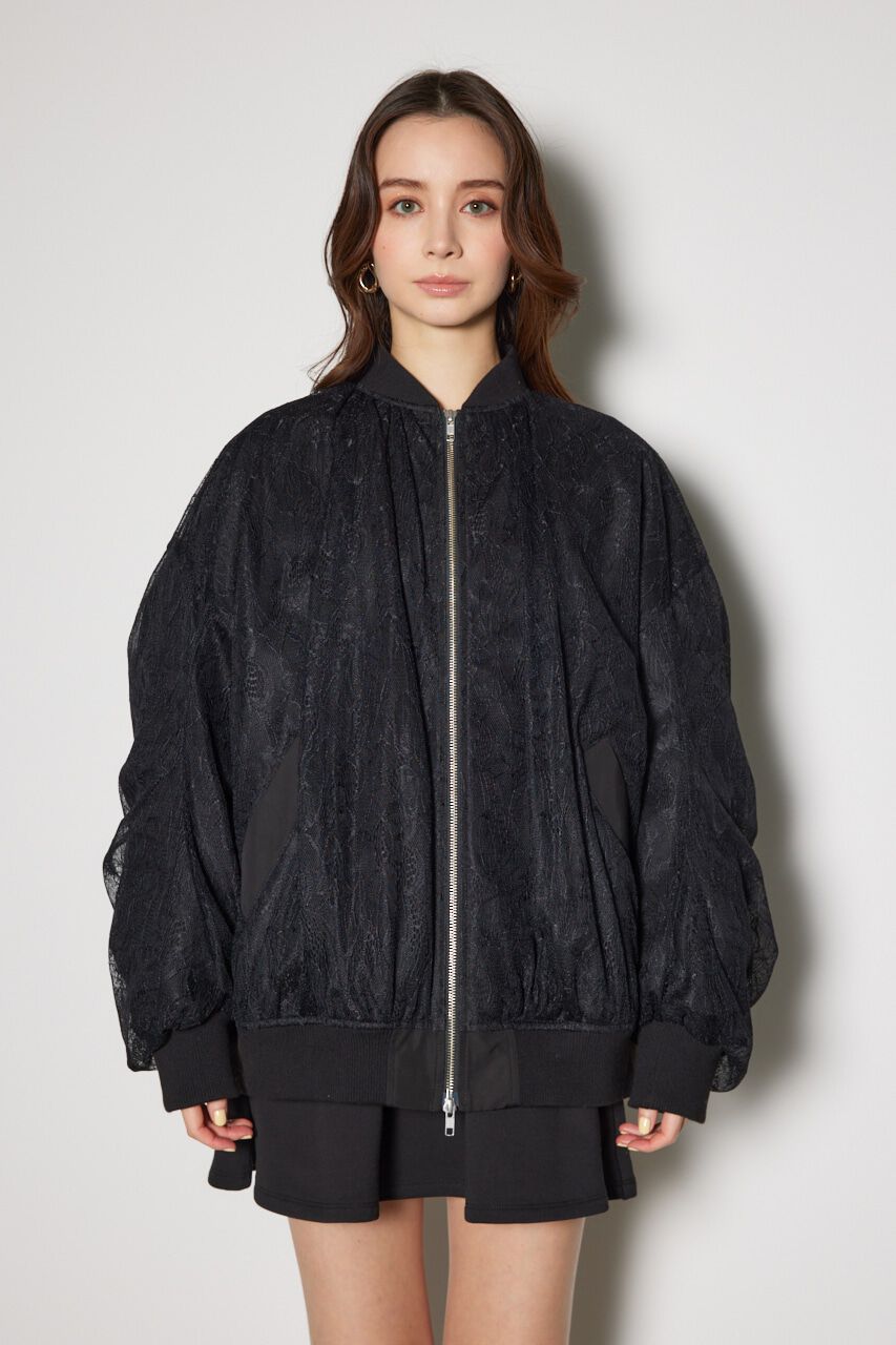 rienda「レースコンビMA-1」|ブルゾン・スタジャン|