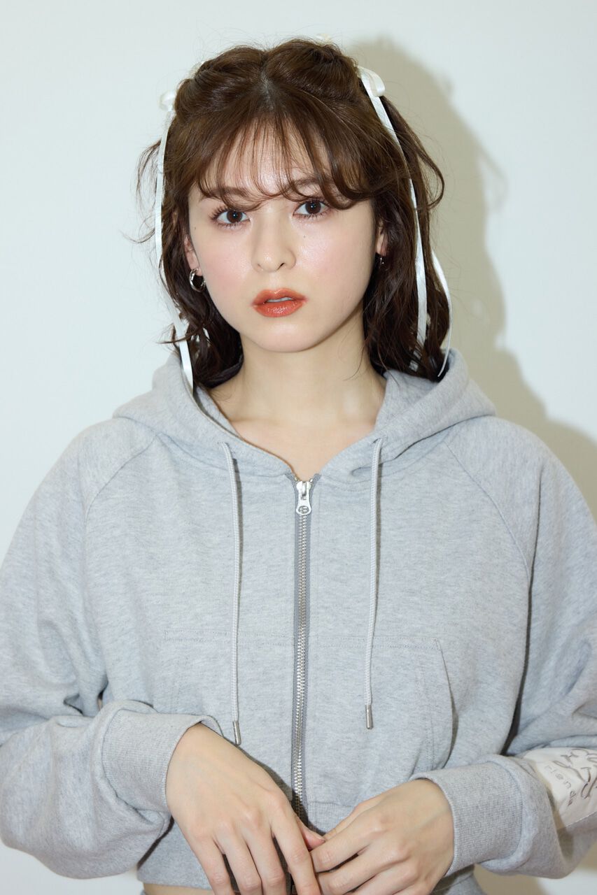 rienda「Rパッチ付きレディーススウェットトップス」|パーカー|