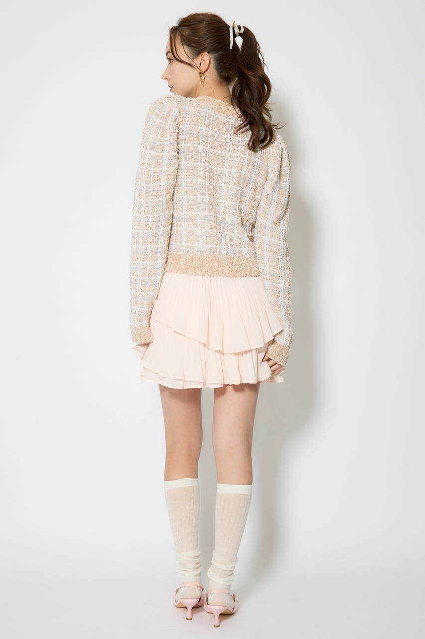 rienda「プリーツティアードミニスカート」|スカート|