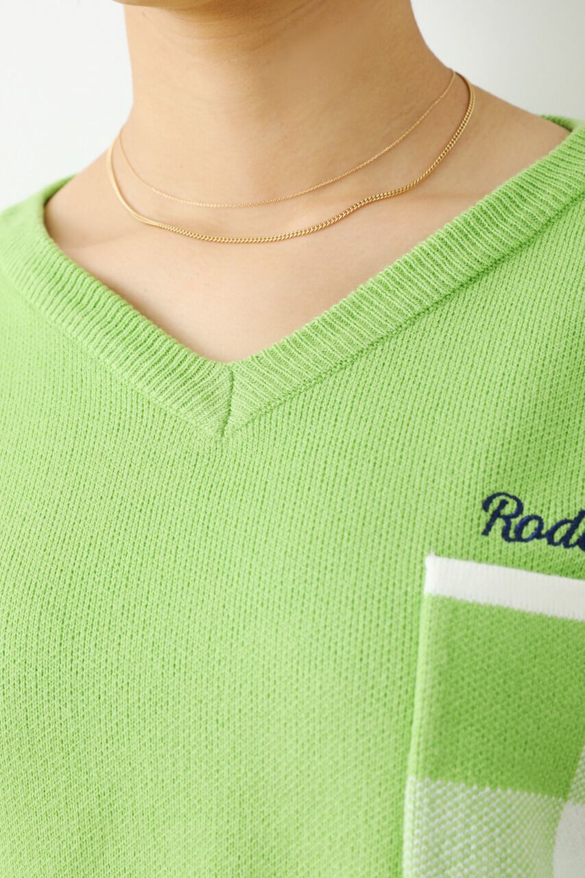 RODEO CROWNS「バックアソートパターンニットトップス」|ニット・セーター|