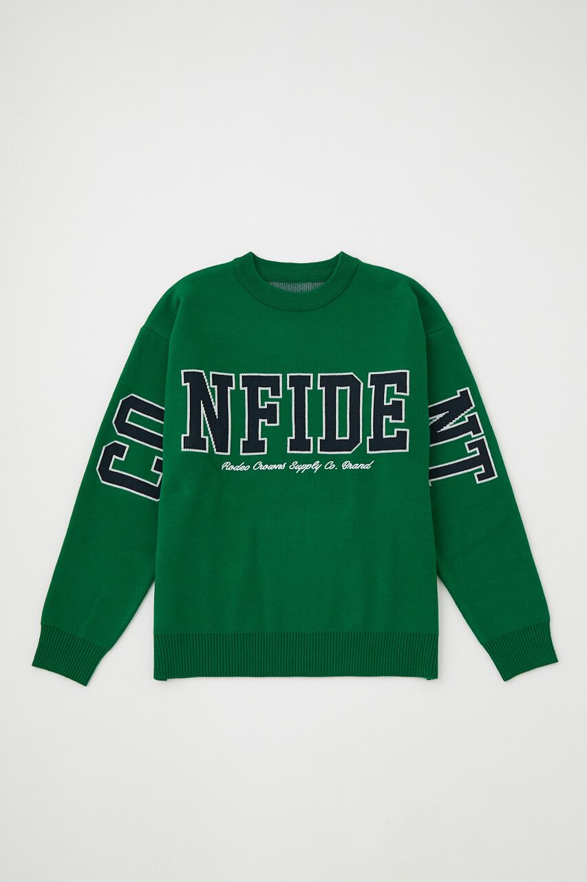 RODEO CROWNS「ロゴジャカードニット」|ニット・セーター|GRN