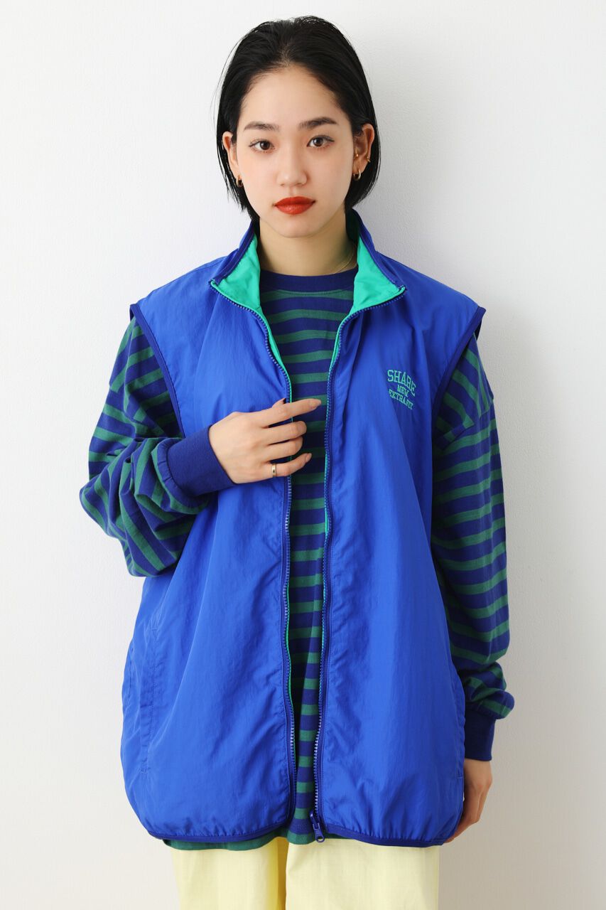 RODEO CROWNS「SHARE NYLON VEST」|ダウンベスト・ベスト|BLU