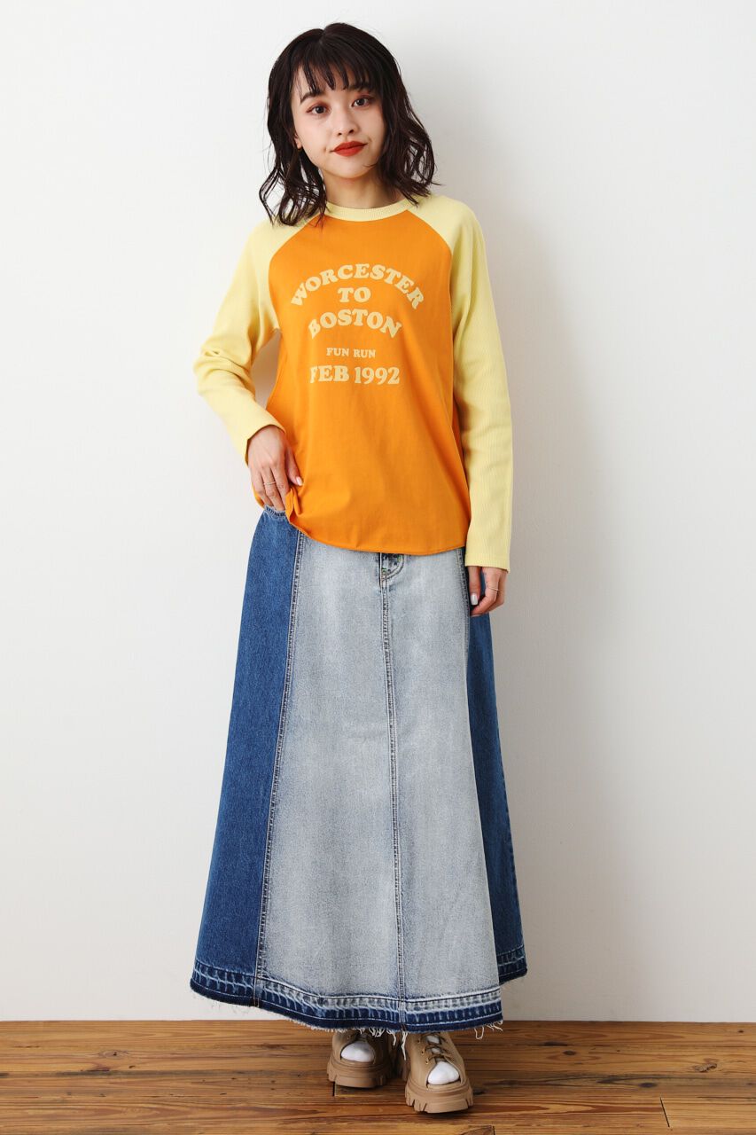 RODEO CROWNS「Fun Run ラグランTシャツ」|Tシャツ・カットソー|