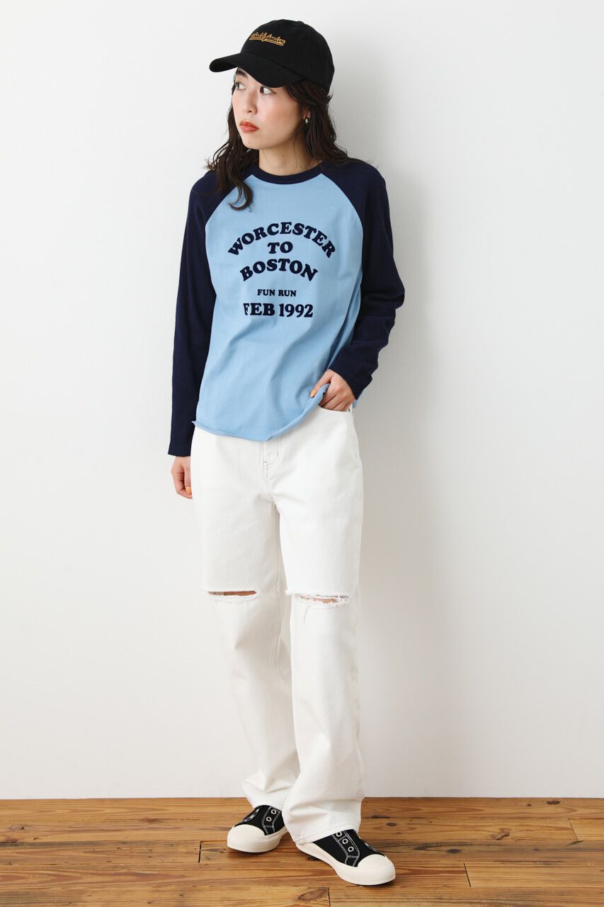 RODEO CROWNS「Fun Run ラグランTシャツ」|Tシャツ・カットソー|