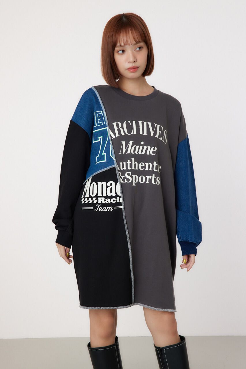 RODEO CROWNS「カスタム college スウェットワンピース」|ワンピース|