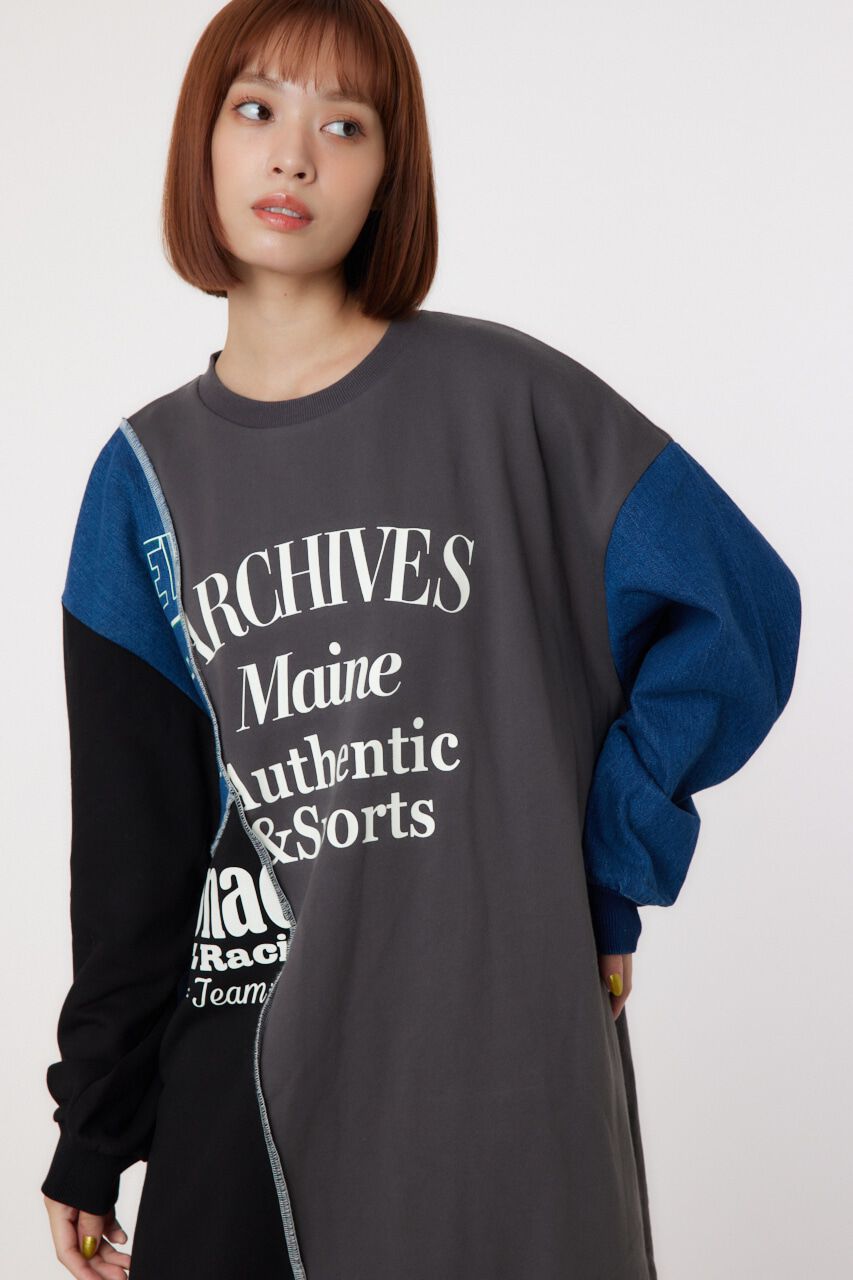 RODEO CROWNS「カスタム college スウェットワンピース」|ワンピース|