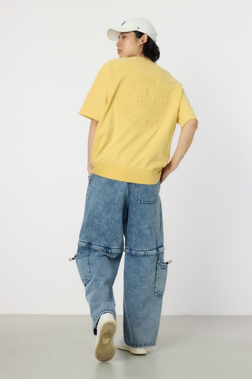 RODEO CROWNS「CIRCLE エンボスロゴ半袖スウェットトップス」|Tシャツ・カットソー|