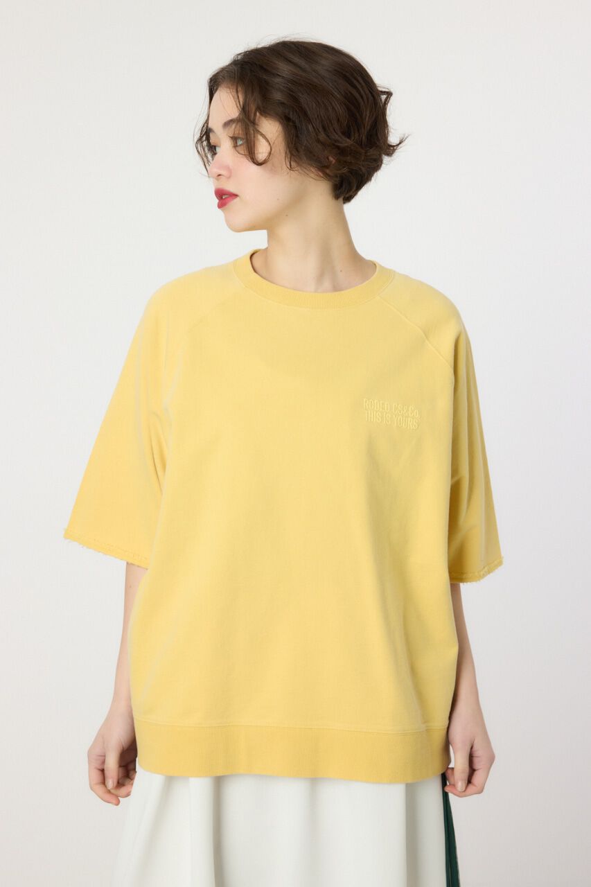 RODEO CROWNS「CIRCLE エンボスロゴ半袖スウェットトップス」|Tシャツ・カットソー|