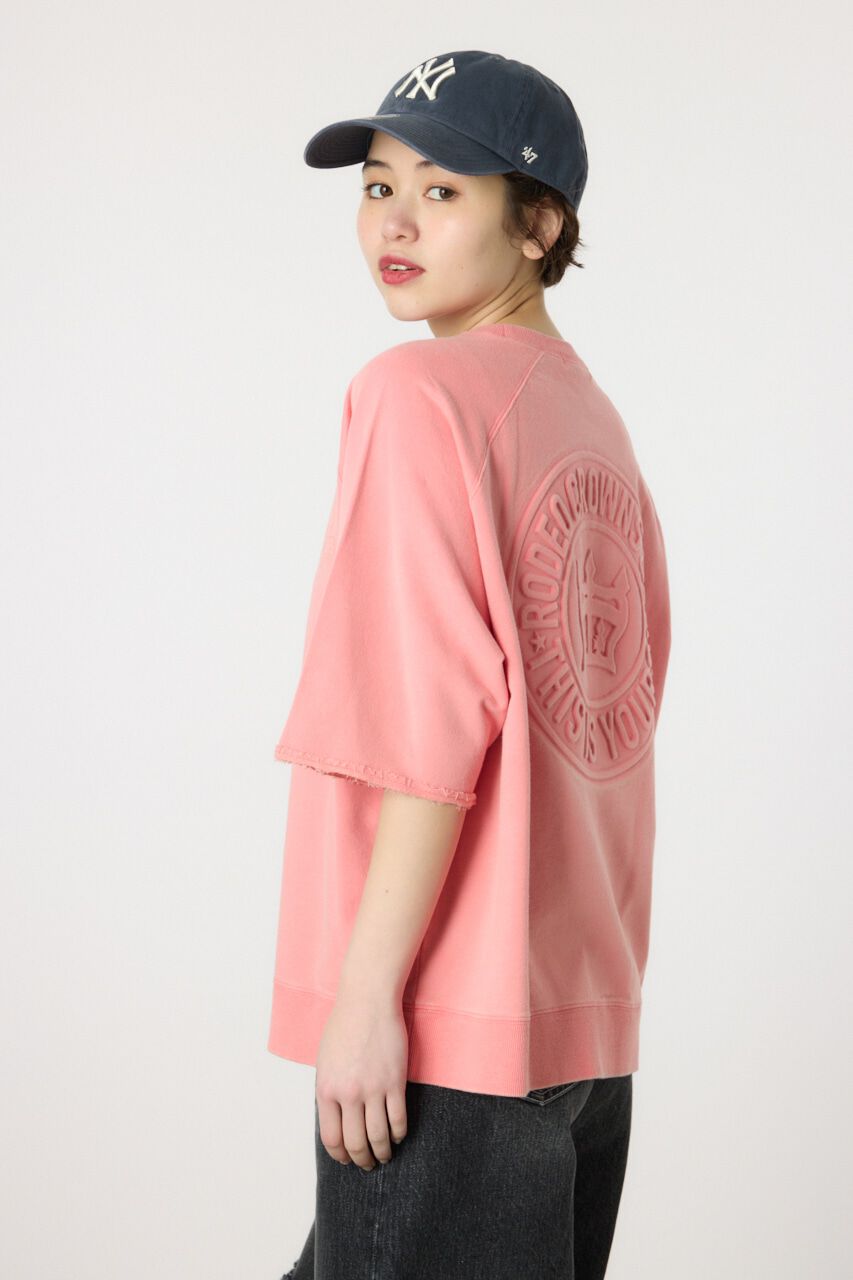 RODEO CROWNS「CIRCLE エンボスロゴ半袖スウェットトップス」|Tシャツ・カットソー|