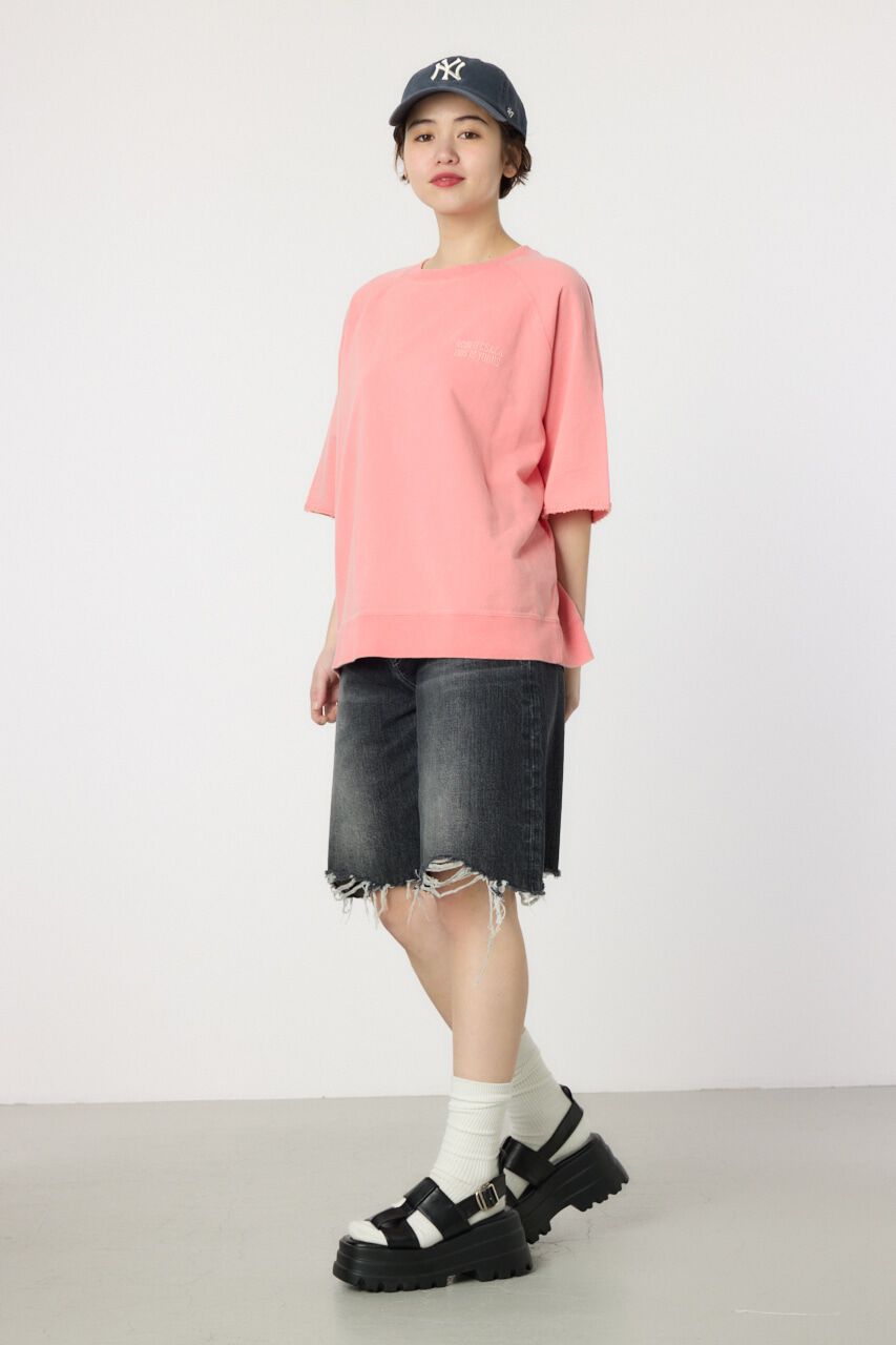 RODEO CROWNS「CIRCLE エンボスロゴ半袖スウェットトップス」|Tシャツ・カットソー|