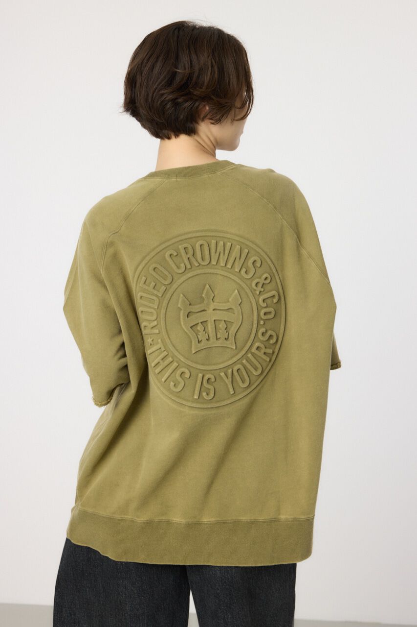 RODEO CROWNS「CIRCLE エンボスロゴ半袖スウェットトップス」|Tシャツ・カットソー|