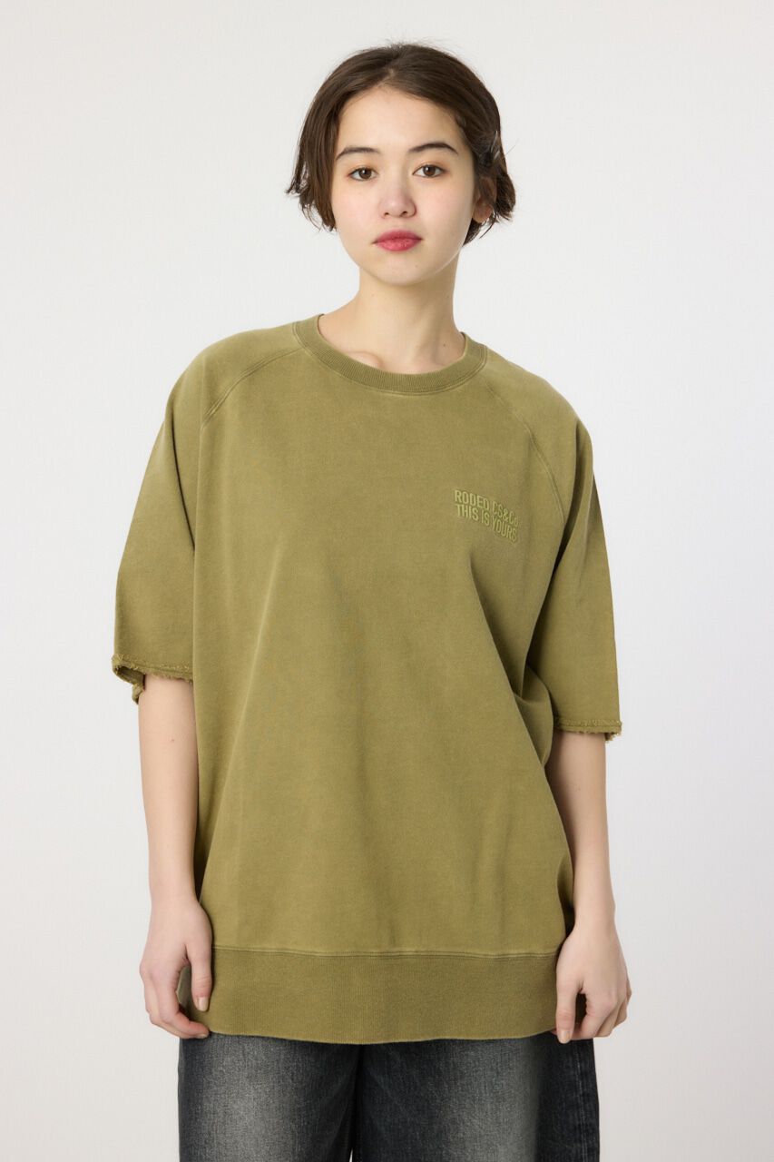 RODEO CROWNS「CIRCLE エンボスロゴ半袖スウェットトップス」|Tシャツ・カットソー|