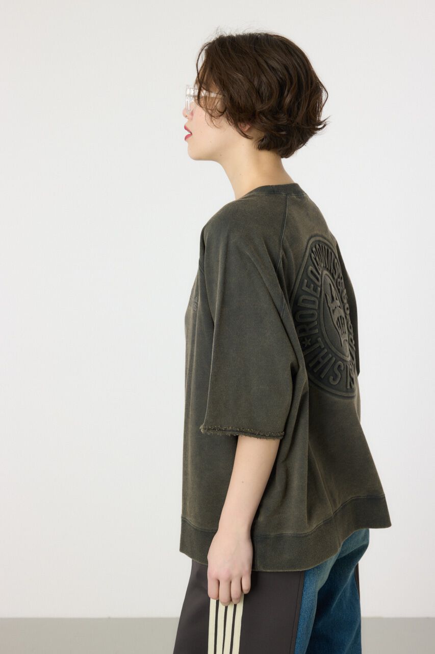 RODEO CROWNS「CIRCLE エンボスロゴ半袖スウェットトップス」|Tシャツ・カットソー|