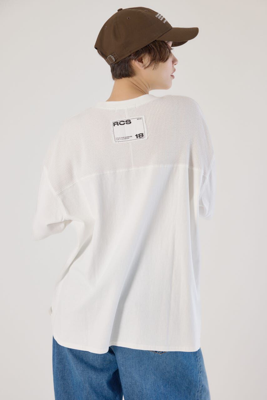 RODEO CROWNS「ワッフルコンビカットトップス」|Tシャツ・カットソー|