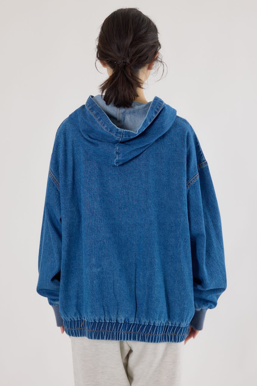 RODEO CROWNS「(THRASHER) デニムフードブルゾン」|ブルゾン・スタジャン|