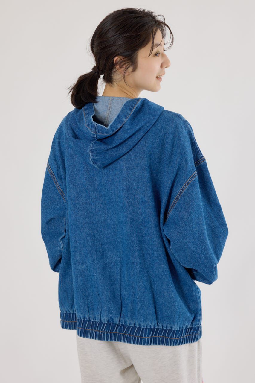 RODEO CROWNS「(THRASHER) デニムフードブルゾン」|ブルゾン・スタジャン|