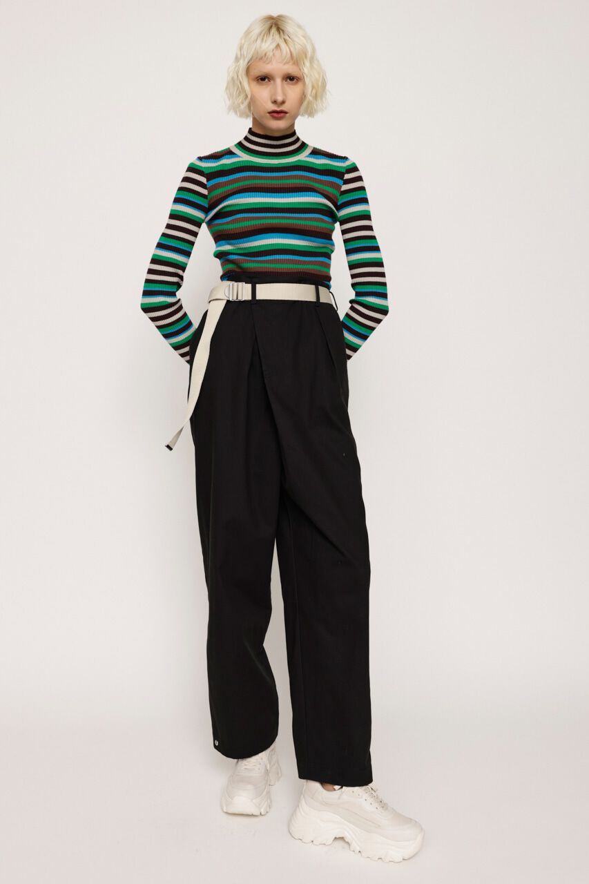 SLY「MULTI BORDER KNIT トップス」|ニット・セーター|