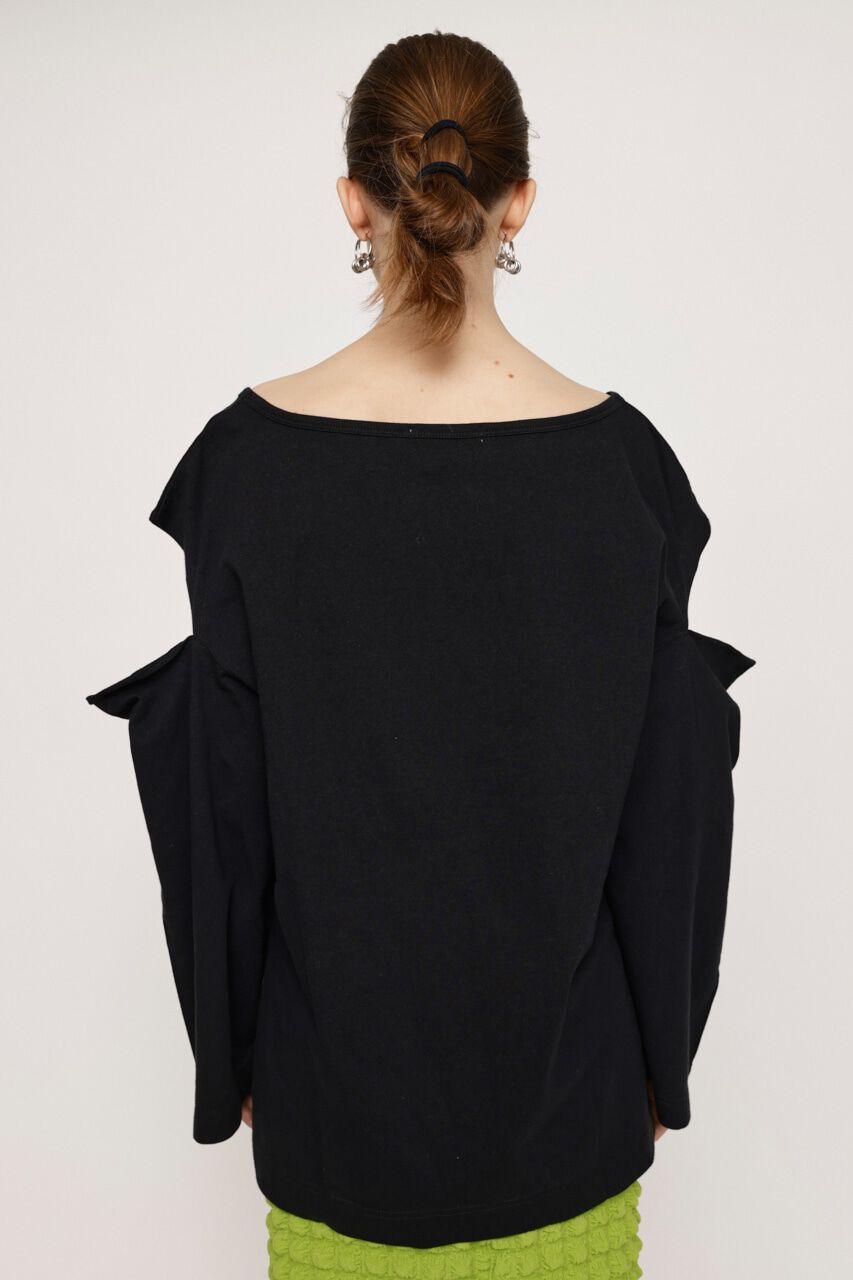 SLY「OPEN SHOULDER CUT トップス」|Tシャツ・カットソー|