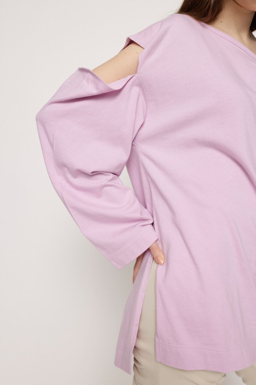 SLY「OPEN SHOULDER CUT トップス」|Tシャツ・カットソー|