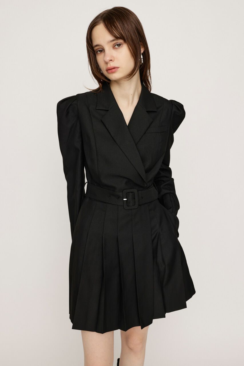 SLY「TAILORED PLEATS ショートワンピース」|ワンピース|