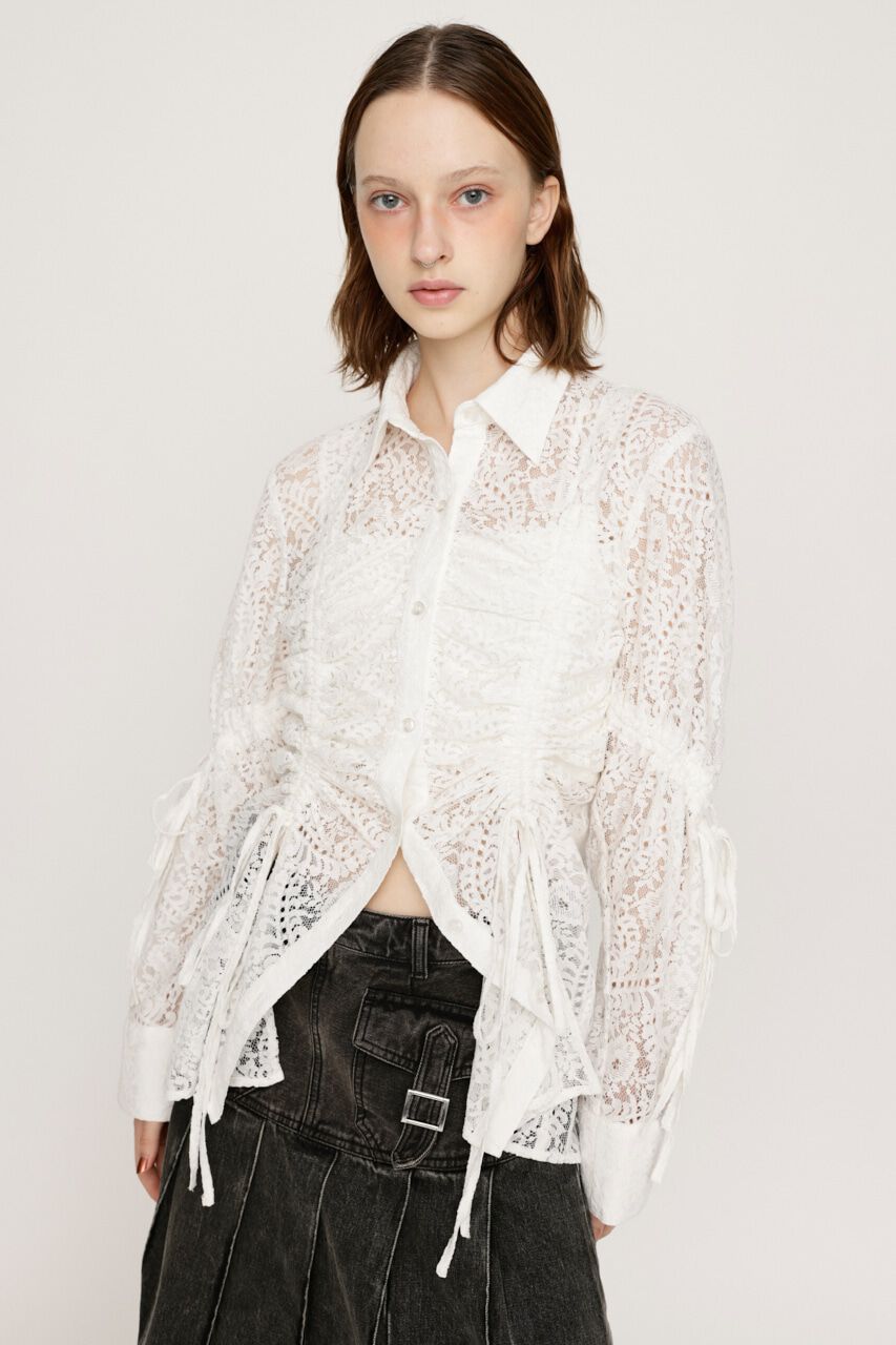 SLY「RANDOM DROST LACE シャツ」|シャツ・ブラウス|WHT