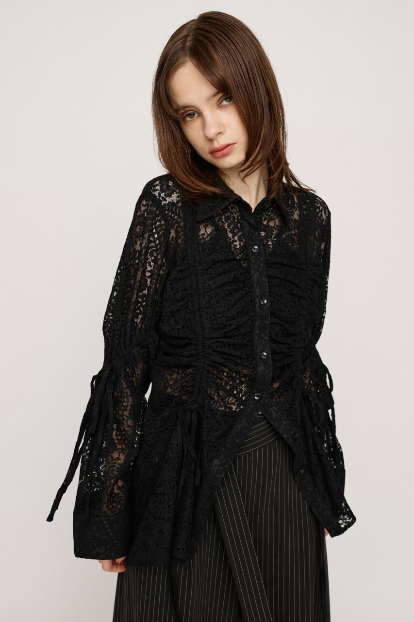 SLY「RANDOM DROST LACE シャツ」|シャツ・ブラウス|BLK