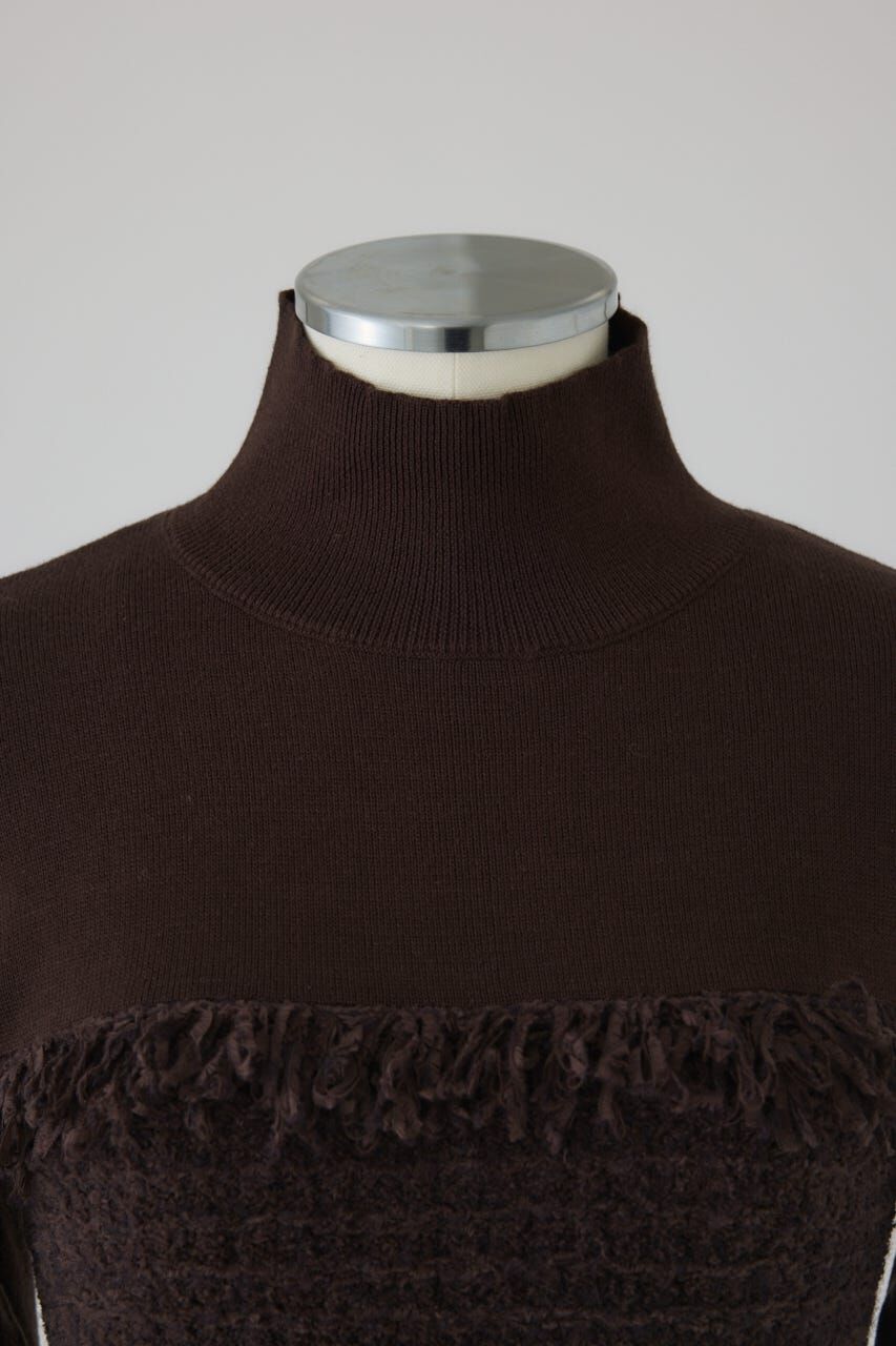 RIM.ARK 「Tweed docking knit tops」|ニット・セーター|