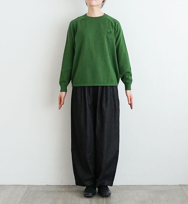 休日と詩「小さなポケットのニット」|ニット・セーター|