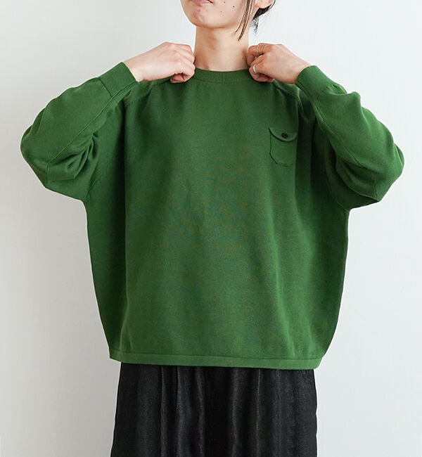 休日と詩「小さなポケットのニット」|ニット・セーター|