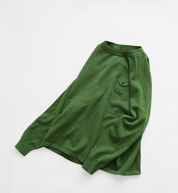 休日と詩「小さなポケットのニット」|ニット・セーター|