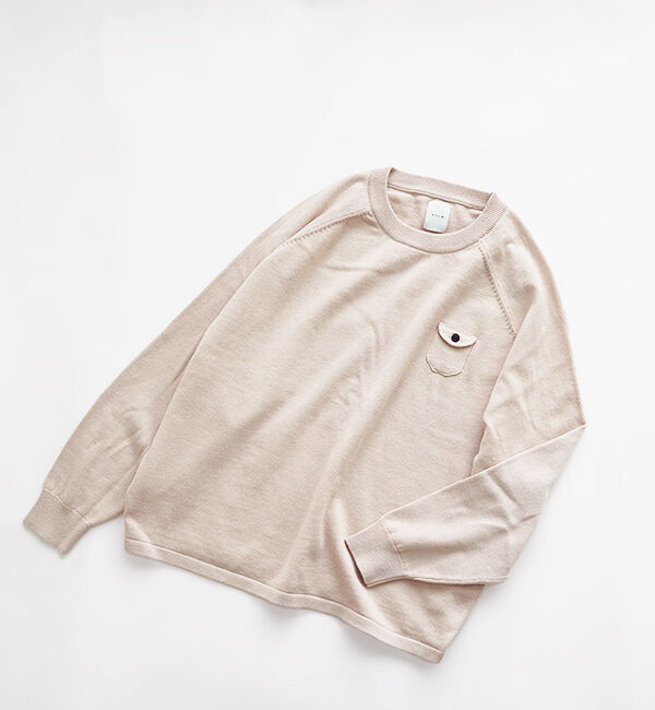 休日と詩「小さなポケットのニット」|ニット・セーター|