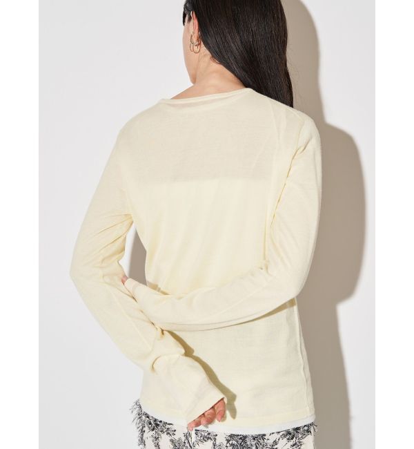 ELENDEEK「WOOL SHEER LONG-T KT」|ニット・セーター|
