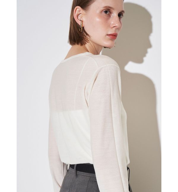 ELENDEEK「WOOL SHEER LONG-T KT」|ニット・セーター|