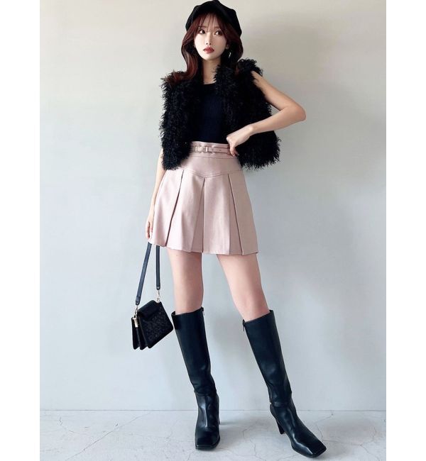 RESEXXY「フラッフィーボリュームショートベスト」|その他|