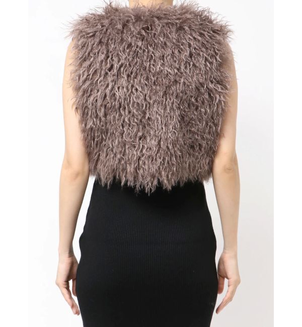 RESEXXY「フラッフィーボリュームショートベスト」|その他|